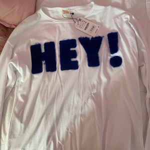 Zara girls “Hey!” shirt
